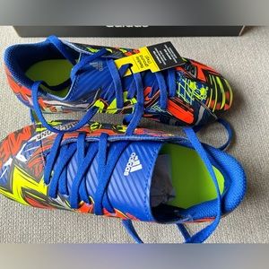 Boys youth adidas Nemeziz soccer cleats w/ Messi & Barcelona inscribed